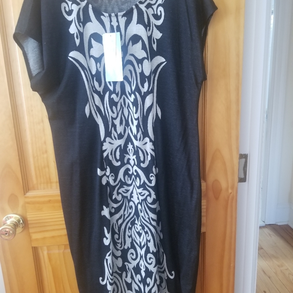 Cocomo Black Moonstruck Knit Dress Size 2x